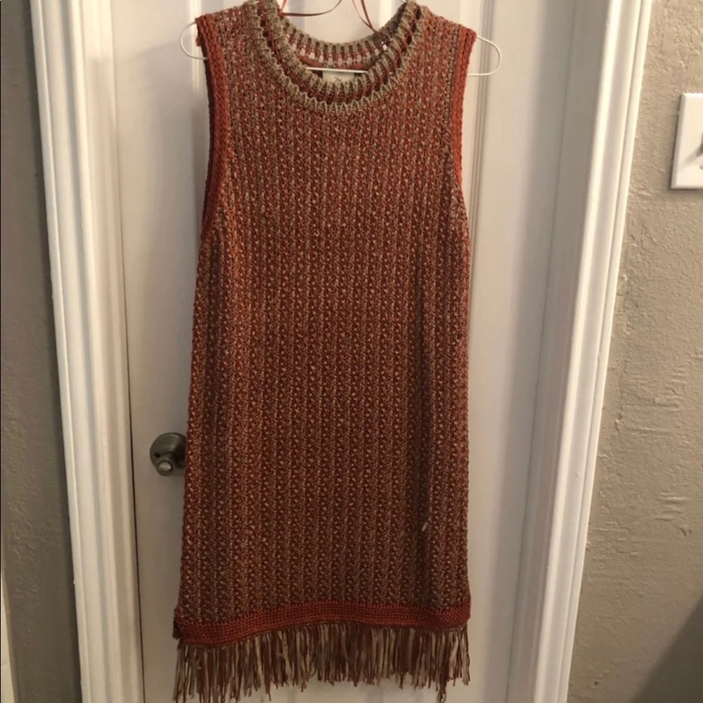 Fringe crochet dress